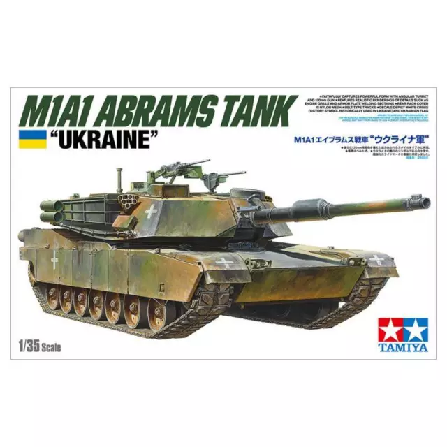 Maquette Char U.s. M1a1 Abrams Tank "ukraine" Tamiya |25216| 1:35