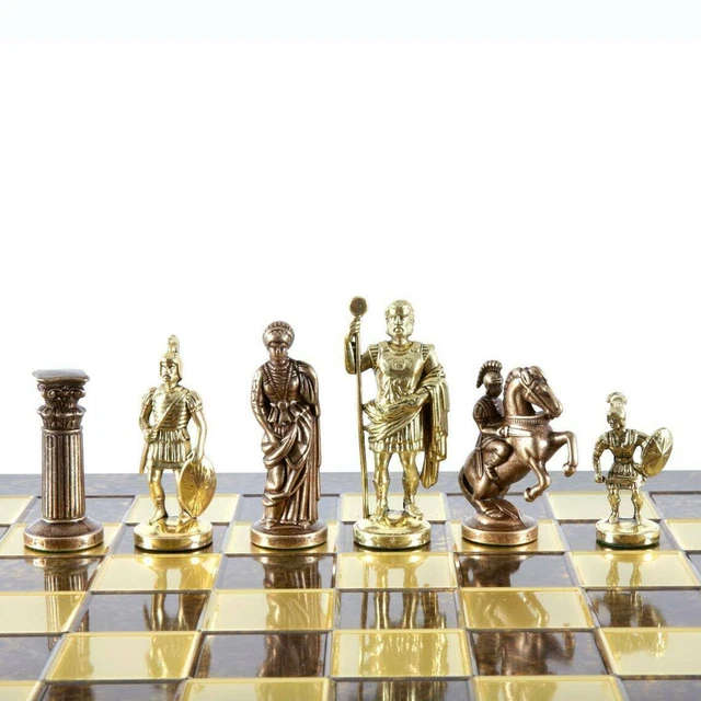 Ensemble d'Échecs Gréco-Romain Manopoulos - Artisanat de Luxe