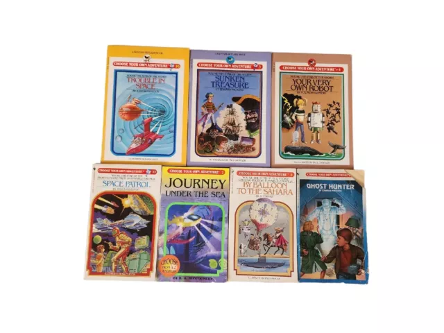 Choose Your Own Adventure Lot Of 7 Books Vintage Paperbacks