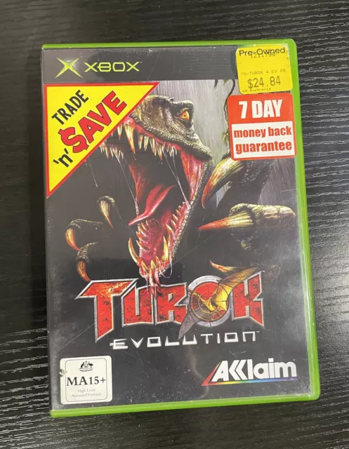 Turok Evolution Sony PlayStation 2 2002 PS2 Manual Tested Dinosaur Aklaim