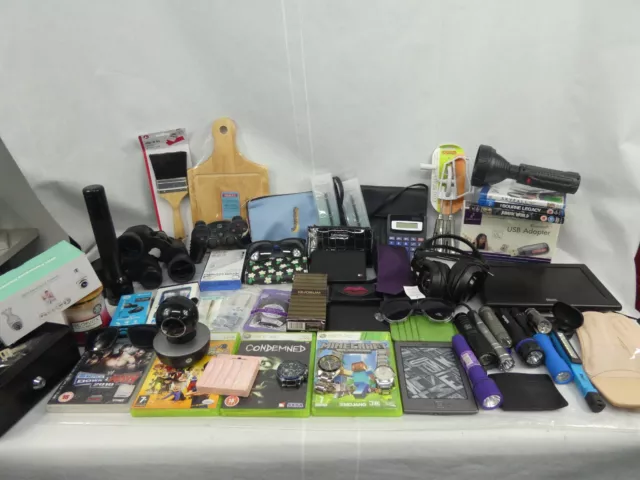 Job Lot Mixed Low Value Items New & Used Gifts Electronics Homeware Cosmetics