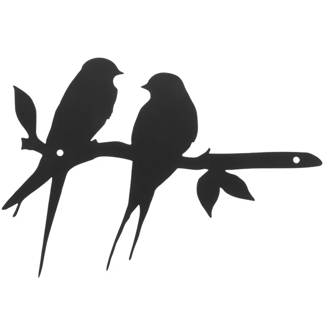 Decorazione Parete Colibr&igrave; In Metallo - 22x26cm, Per Interni Ed Esterni, Colore Viola