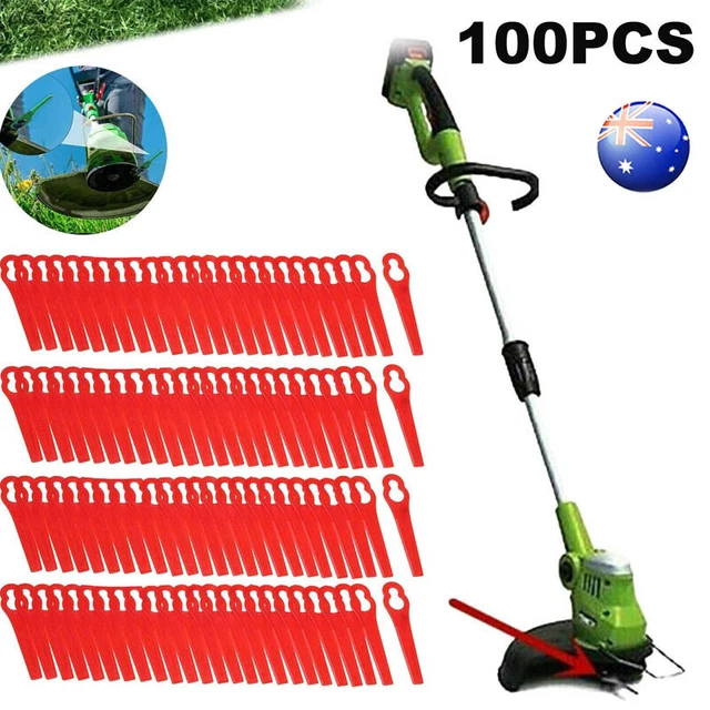 100X Plastic Grass Trimmer Blade For Ozito Kuller Bosh Cordless Whipper Snipper