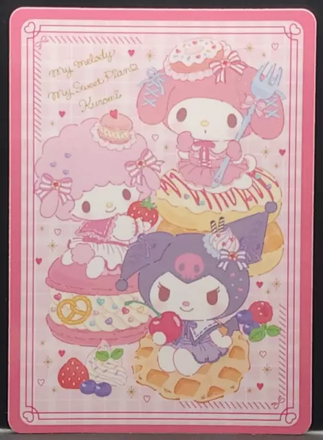 Sanrio Kuromi My Melody Sweet Piano Letter Set Sticker / Made in Japan 2021