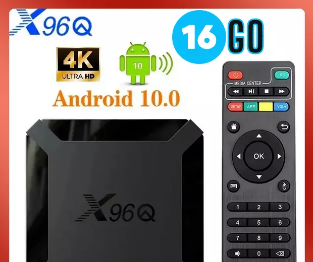 🇨🇵 Boitier IPTV X96Q - 16Go MINI ANDROID 10 SMART BOX 4K Ultra HD WiFi  🇫🇷