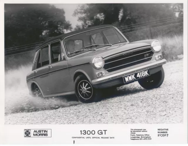 Austin 1300 GT original b&w Press Photograph Pub. No. 213917