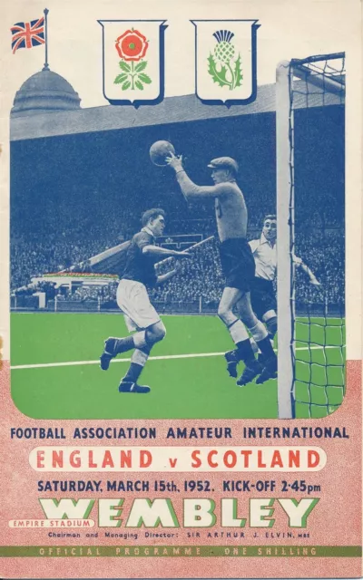 England v Scotland (Amateur International @ Wembley) 1952