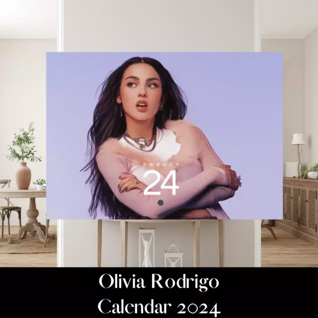 Olivia Rodrigo 2024 Calendar - Vintage Artistic Design