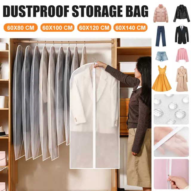 15x Dustproof Storage Bag Garment Dress Cover Suit Clothes Jacket Coat Protector