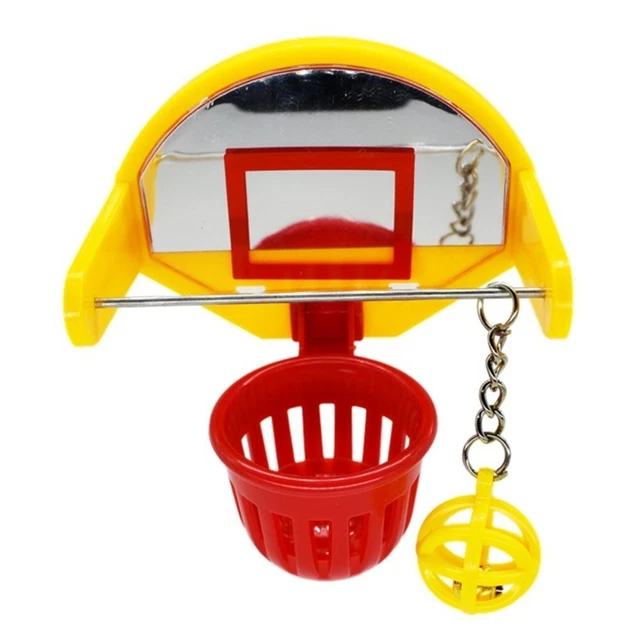 Wear and Bite Resistant Mini Basketball Hoop Props Chew Toy Bird Supplies