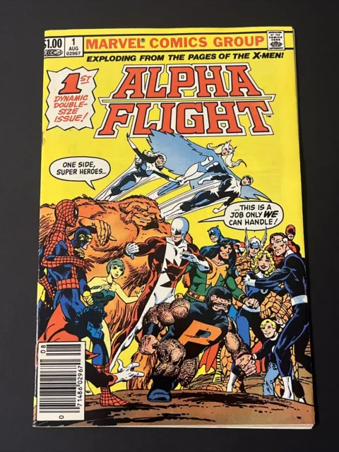 Alpha Flight #1 FNVF 1983 Newsstand Marvel Comics 1st Solo Series