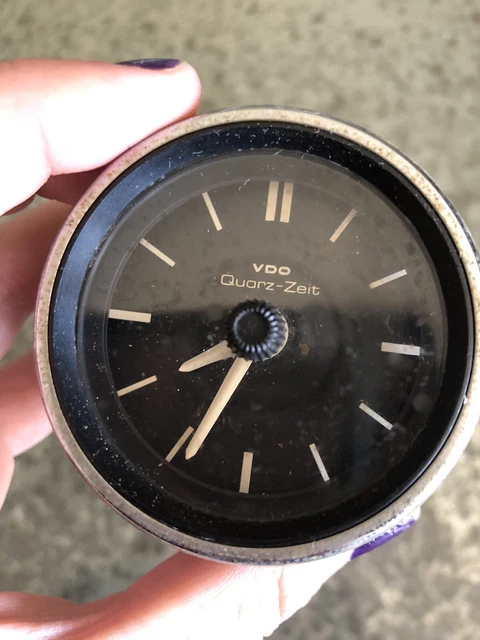 VINTAGE VDO QUARTZ Zeit Dashboard Clock 214/3/3 3.75 - Untested As 