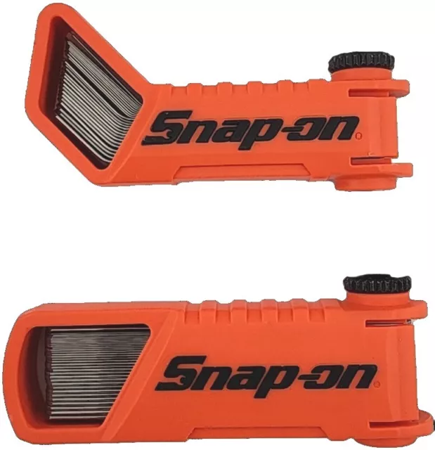 Snap-on Tools USA NEW ORANGE 2pc Offset 45° & Straight Feeler Gauge Blade Sets