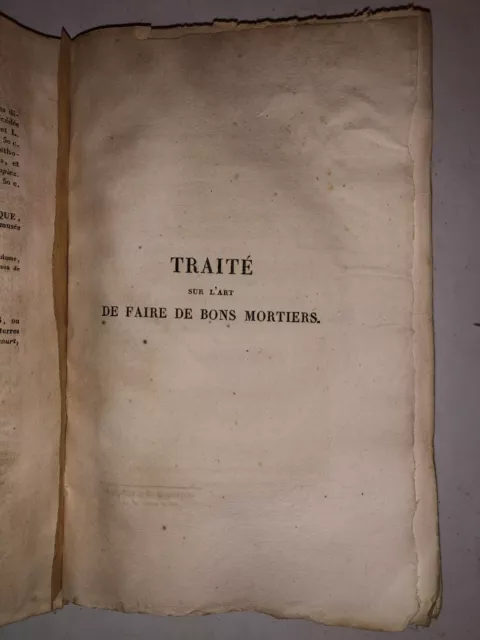 Traite sur l'Art de faire de bons mortiers et d'en bien diriger l'emploi - CHARL