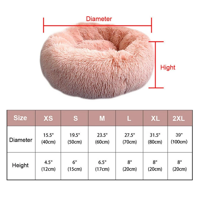 Lit pour chien Chats Matelas Tapis Corbeille Panier Coussin Nid peluche doux 2