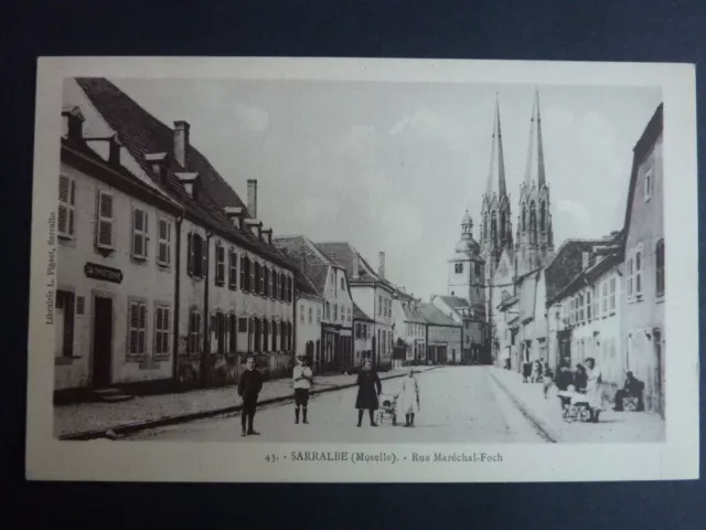SARRALBE  Saaralben Moselle CPA 57 rue du marechal Foch
