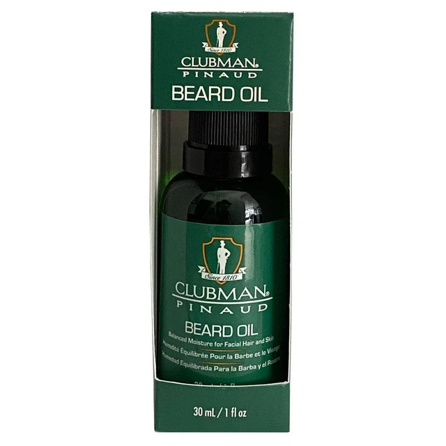 CLUBMAN PINAUD BEARD / Moustache Oil 30ml Conditions Hydraties Adds
