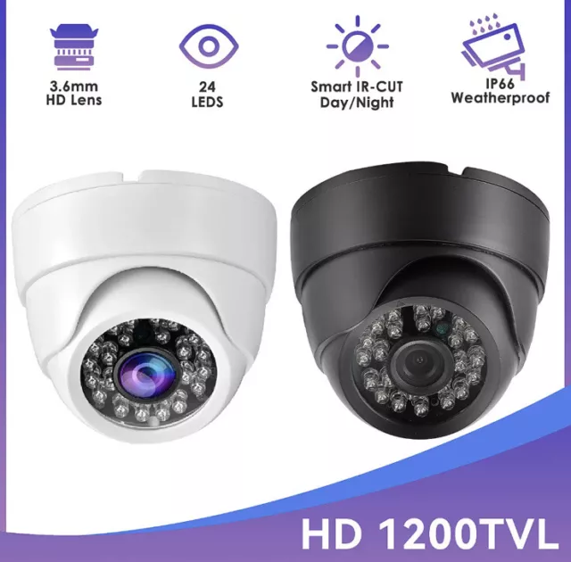 CCTV 1080P Security Camera System 1200TVL Night Vision Home Surveillance Outdoor