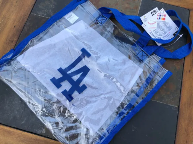Los Angeles Dodgers Logo Clear Stadium Security Friendly Tote Bag with  Handles