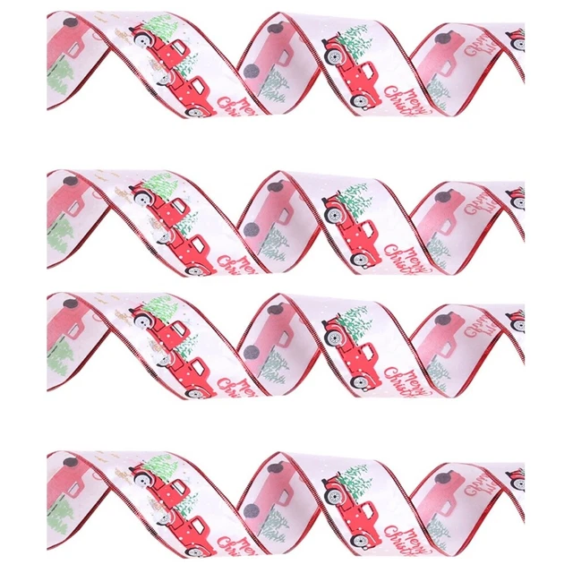 2x Weihnachten Mesh Band Schneeflocke Band Rolle Winter Glitter Band Urlaub Band