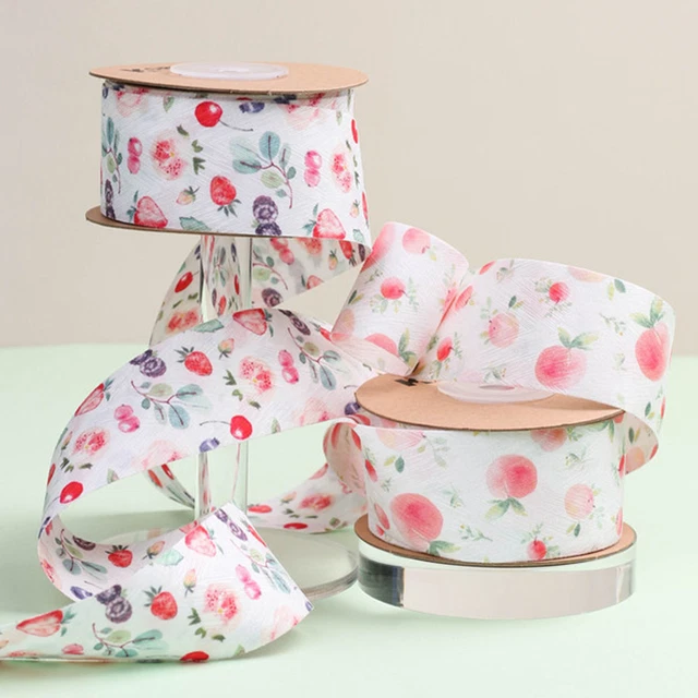 1 rollo 10 yardas cinta de fruta lavable flexible para cabello cinta de fruta ligera