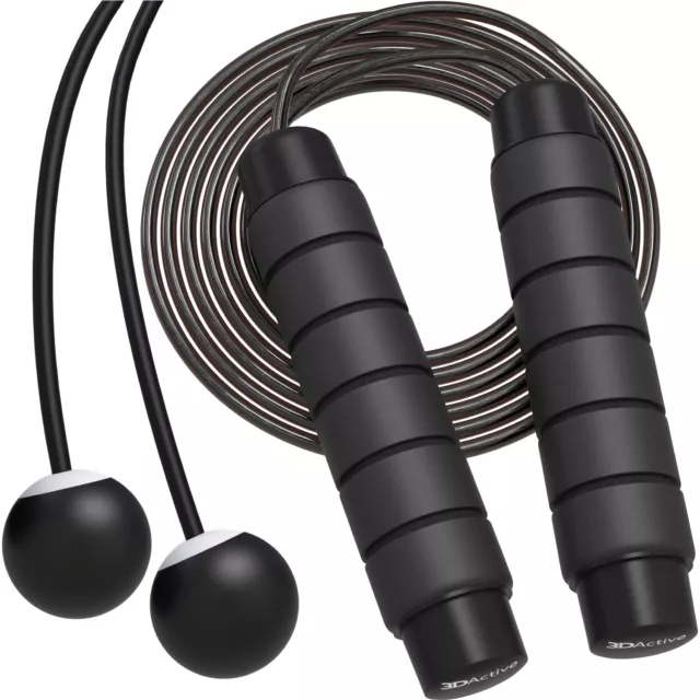 3DActive Jump Rope Tangle-Free Adjustable Skipping Rope with Ball Bearings