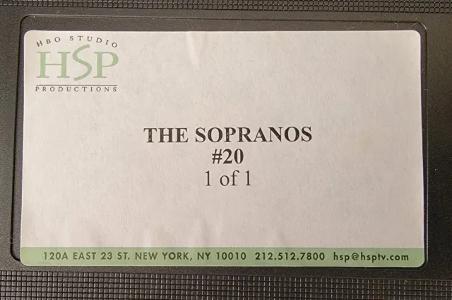 RARE The Sopranos #20 MASTER TAPE HBO Studio 2000 HSP Productions VHS 3