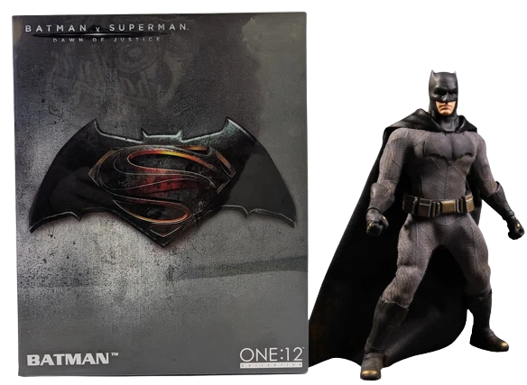 BATMAN VS SUPERMAN Dawn of Justice Batman One:12 Collective 1:12 Mezco ...