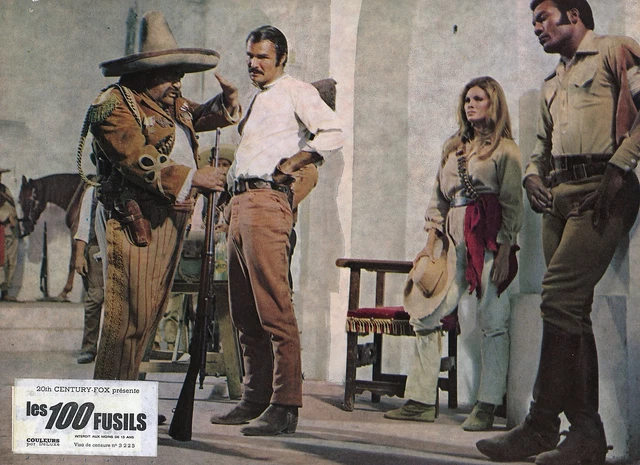 JIM BROWN RAQUEL Welch 100 Rifles 1969 Vintage Photo Lobby Card N°2 EUR ...