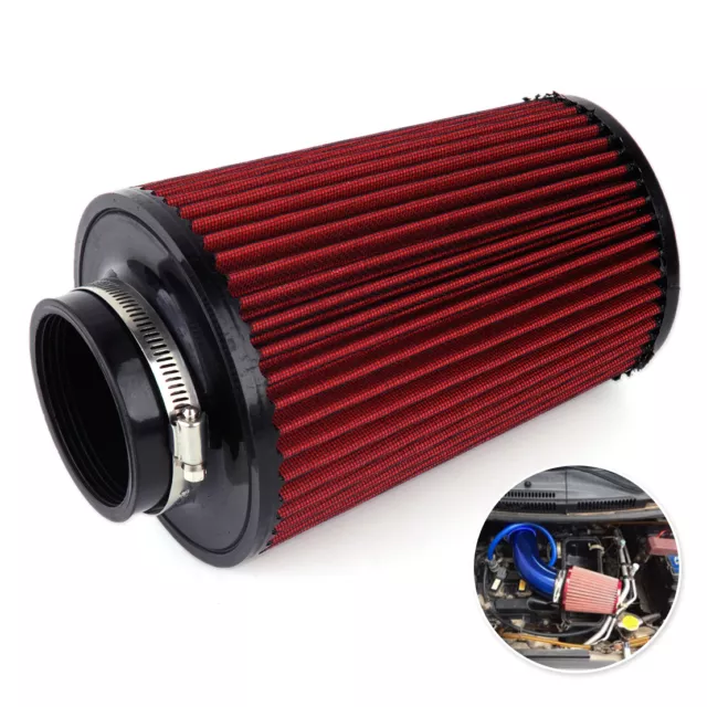 Universal 75cm Flow Car Auto Racing Cold Air Inlet Intake Filter Cone Cleaner Lp