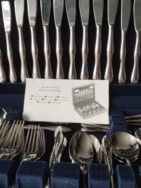 Stainless steel 18/10 Viners MILLENIUM cutlery set TOP QUALITY in VGC