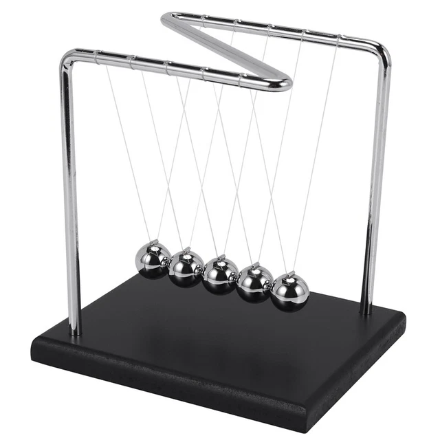 QLKUNLA Newton Cradle Balance Balls Scienza Fisica Gadget Desktop Decorazione Cinetica Movimento Giocattolo per Casa e Ufficio