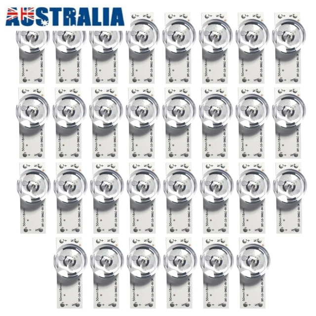 30x 6V SMD Lamp Housing Optical Lens With Filter For LED TV Repair 49LB 50LB