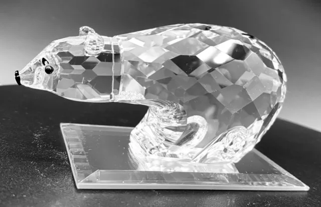 Swarovski 7649 NR085000 Kingdom Of Ice Series Lead Crystal Large Polar Bear