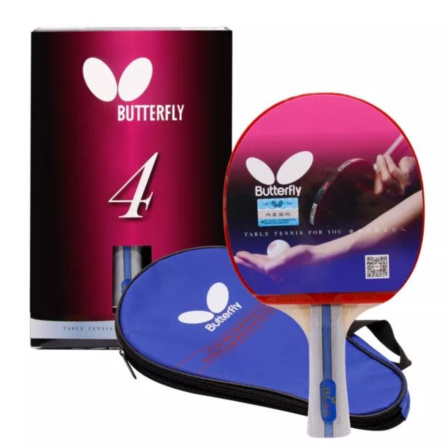 Original Butterfly TBC402 Table Tennis Ping Pong Bat Paddle Handle Shakehand FL