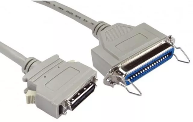 Centronics Adapter Cable, 36-way Female to half-pitch micro-centronics (type-C)