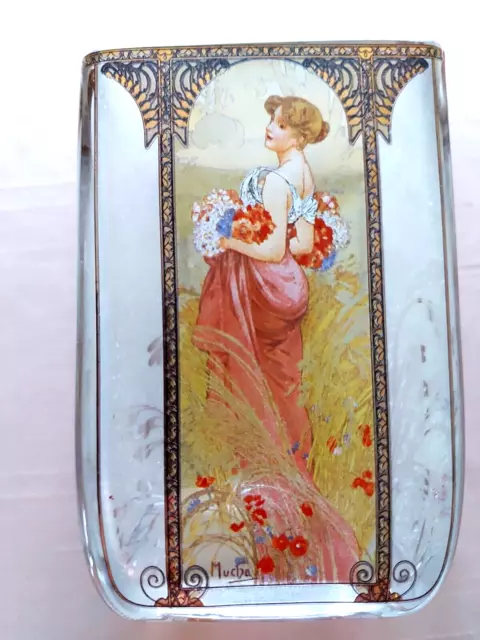 Goebel Kristall Glas? Teelicht Vase Windlicht A. Mucha Artis Orbis 1900 Deko Top