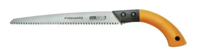 Fiskars Handsäge mit feststehendem Blatt hohlgeschliffenes Sägeblatt 490 mm