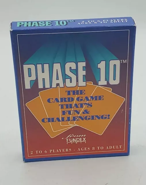 PHASE 10 CARD Game A Rummy Card Game with a Twist Fundex Games Challenging  New $20.26 - PicClick AU