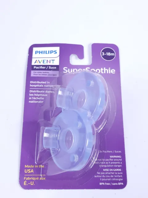Philips Avent 2pk Soothie Pacifier 3+ Months - Blue