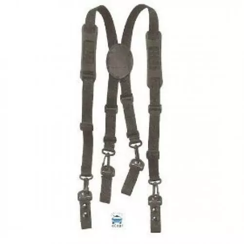 HWC Nylon Police, Fire Adjustable Duty Belt SUSPENDERS