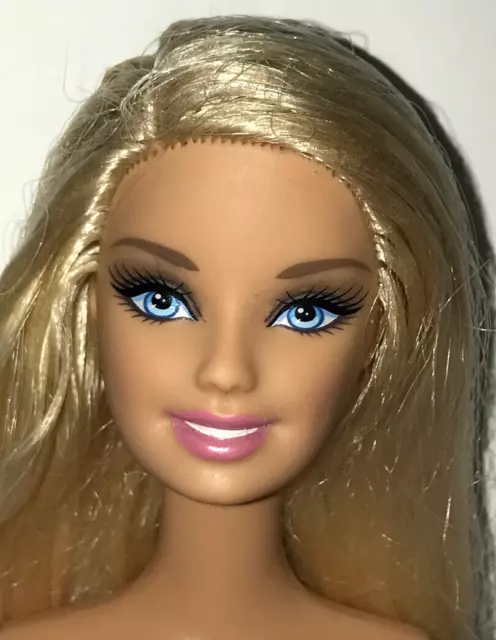 Nude Barbie Ceo Face Fashionistas Blonde Hair Articulated Mattel Doll