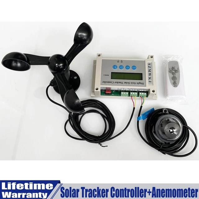 SINGLE AXIS SOLAR Electronic Controller W/ Wind Speed Sensor Automatic