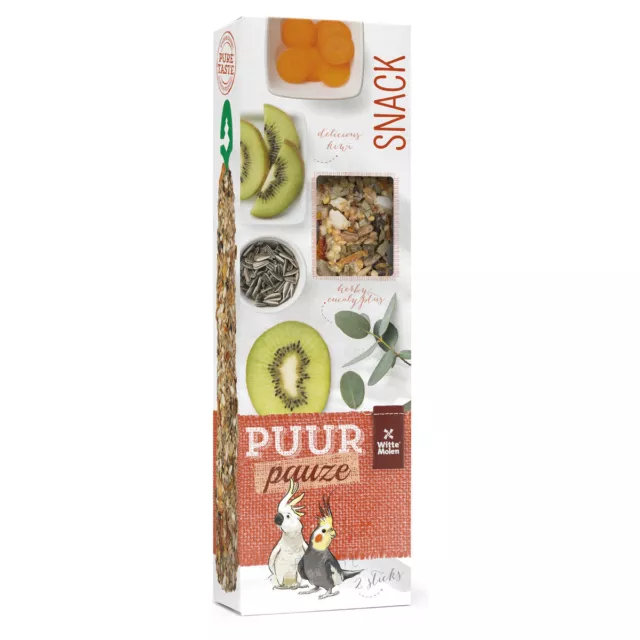 Witte Molen Puur Pauze Sticks Kakadu Kiwi & Eucalipto 140G, Nuevo