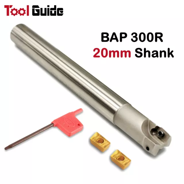 20mm BAP 300R End Mill Cutter Straight Shank Indexable Milling Carbide Inserts