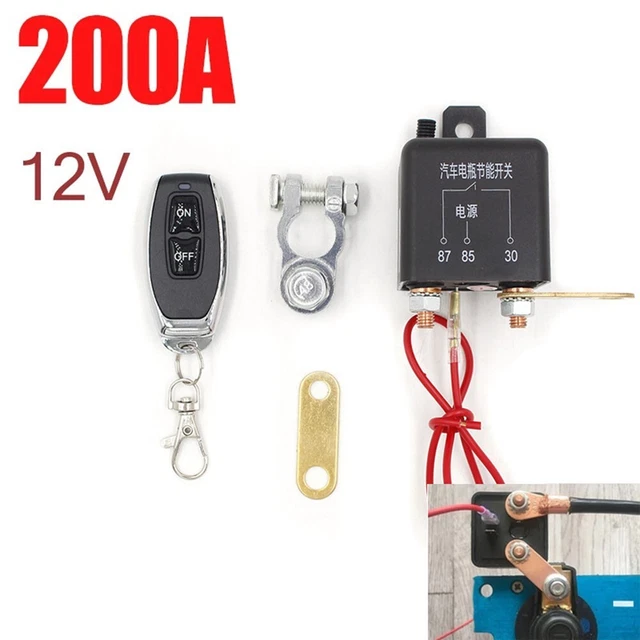 COMPACT AND DURABLE Car Battery Circuit Breaker Switch with Remote