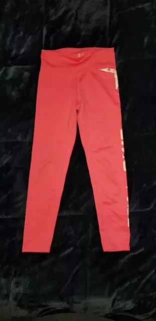 Gap Fit Girls Neon Pink Athletic Leggings Size M (8-9)