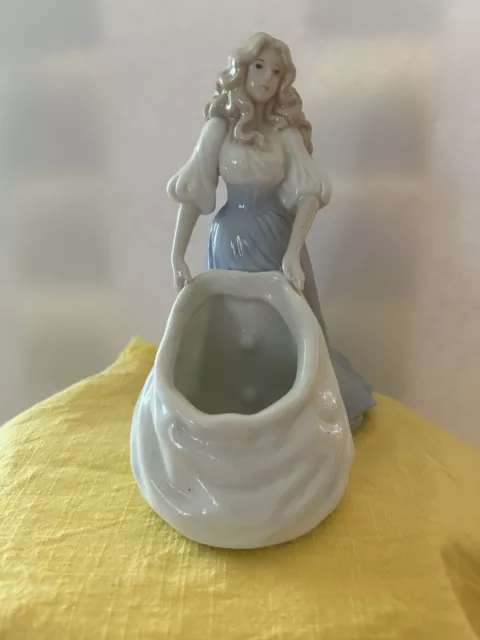 1994 House Of Lloyd Ceramic Girl With Open Harvest Bag