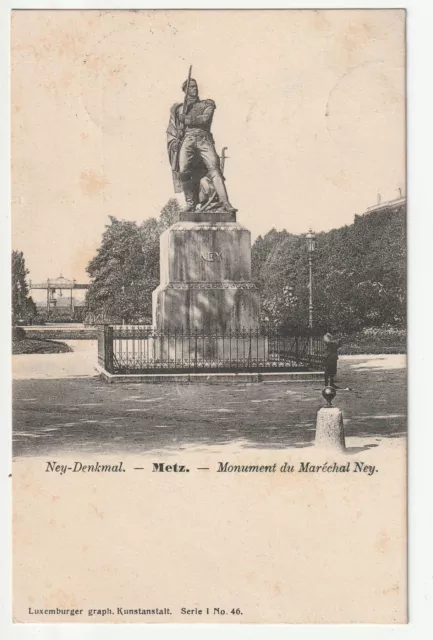 METZ  - Moselle - CPA 57 - Monument du Marechal Ney