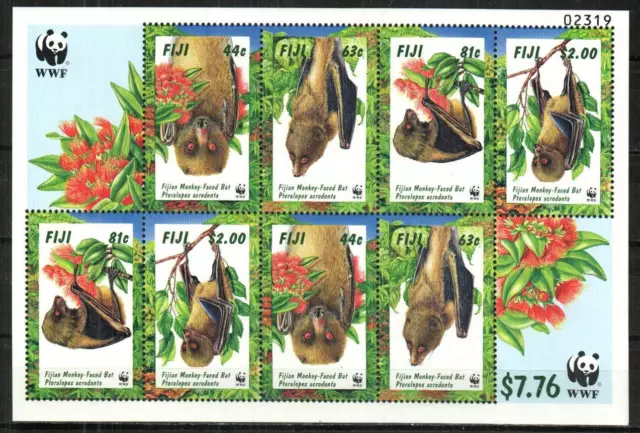 Fiji Stamp 800a  - Fijian Monkey-faced bat